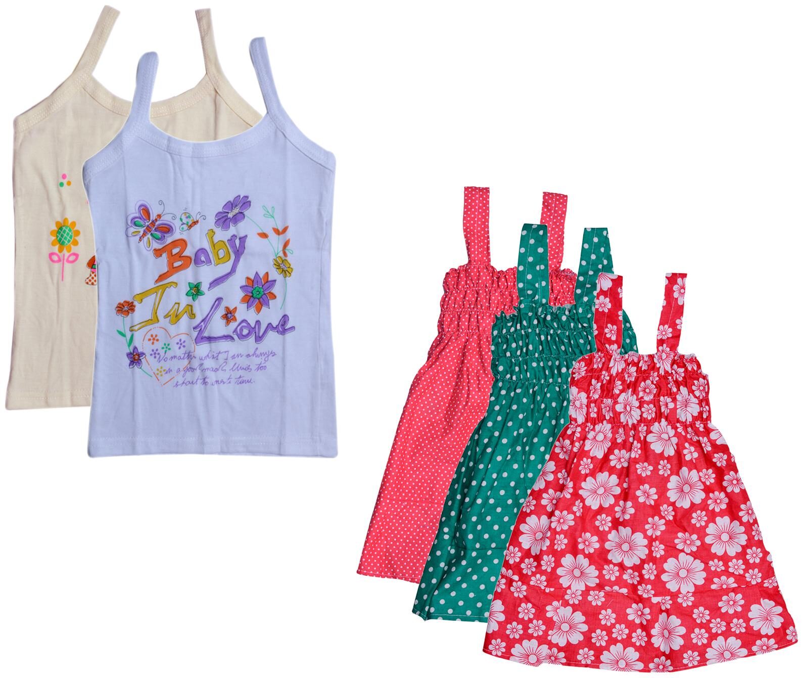 

Kavya Girl Cotton Printed Top - Multi
