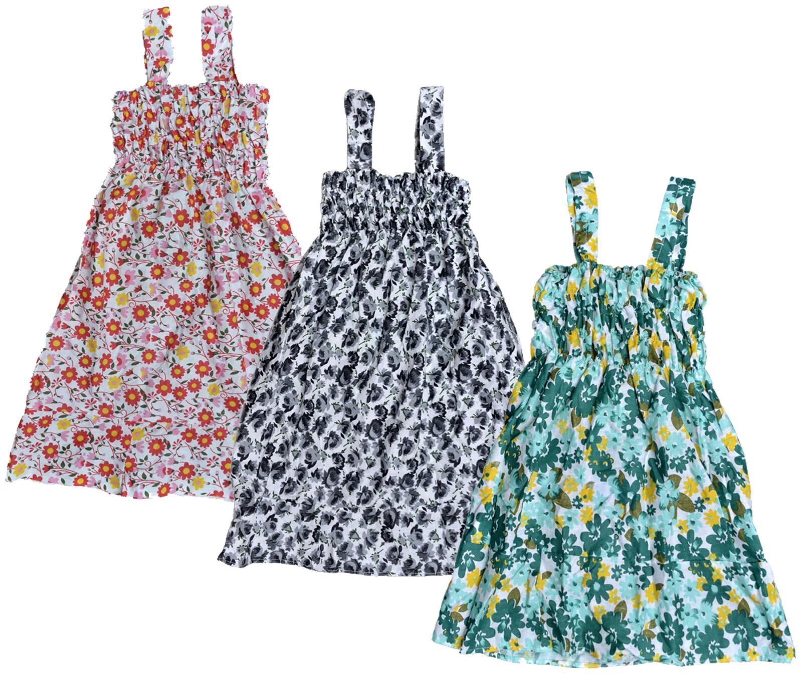 

Kavya Multi Cotton Sleeveless Knee Length Princess Frock ( Pack of 3 )