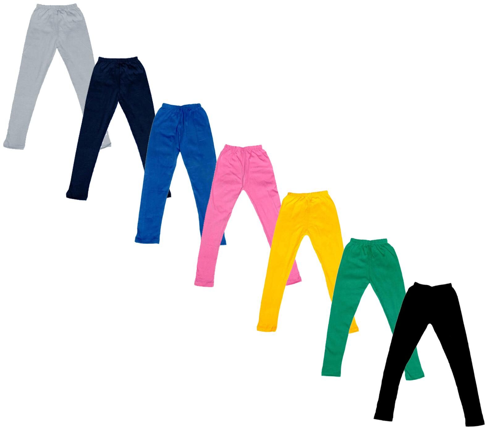

Kavya Baby girl Cotton Solid Leggings - Multi