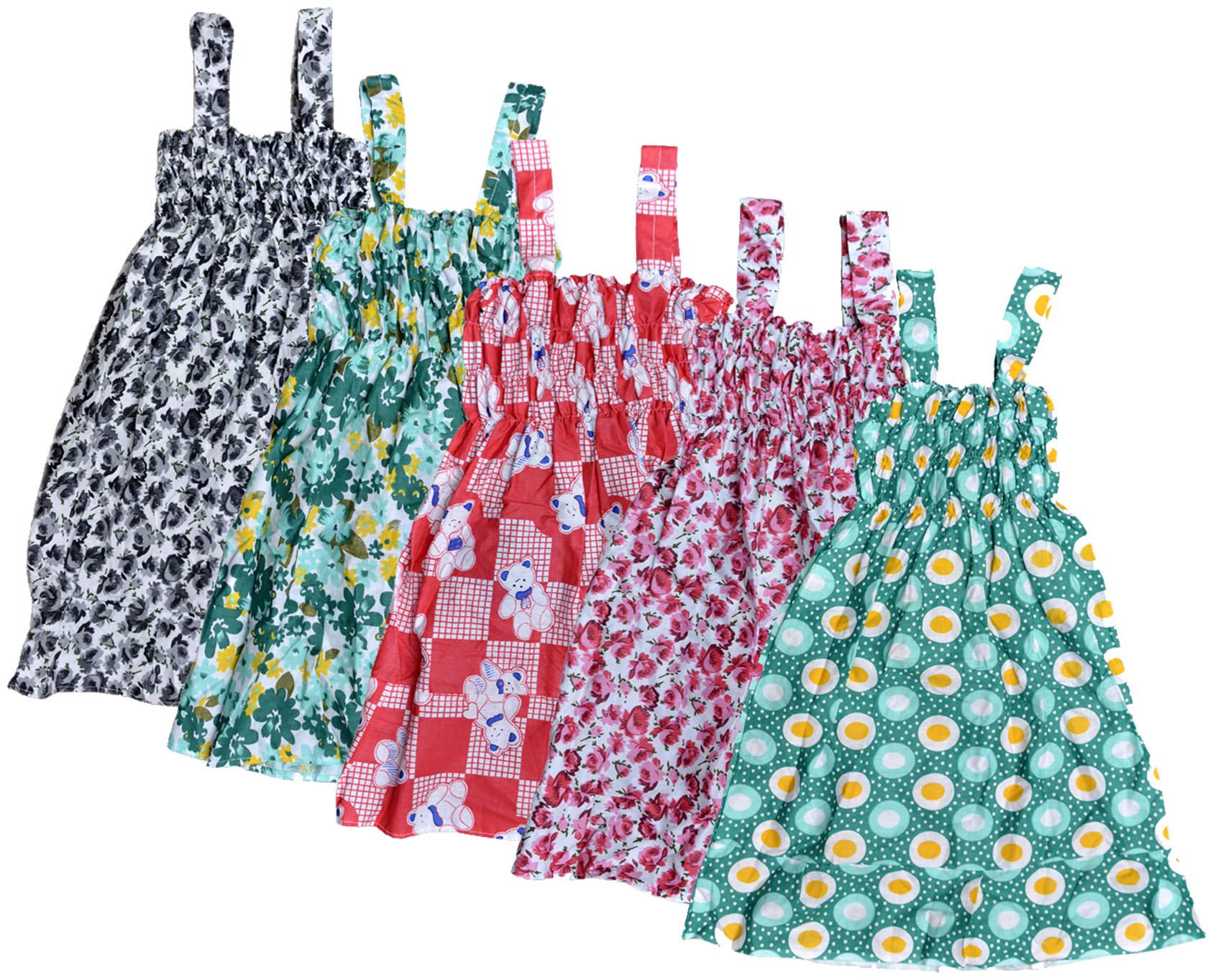 

KAVYA Baby Girls Cotton Printed Frock (Multi)
