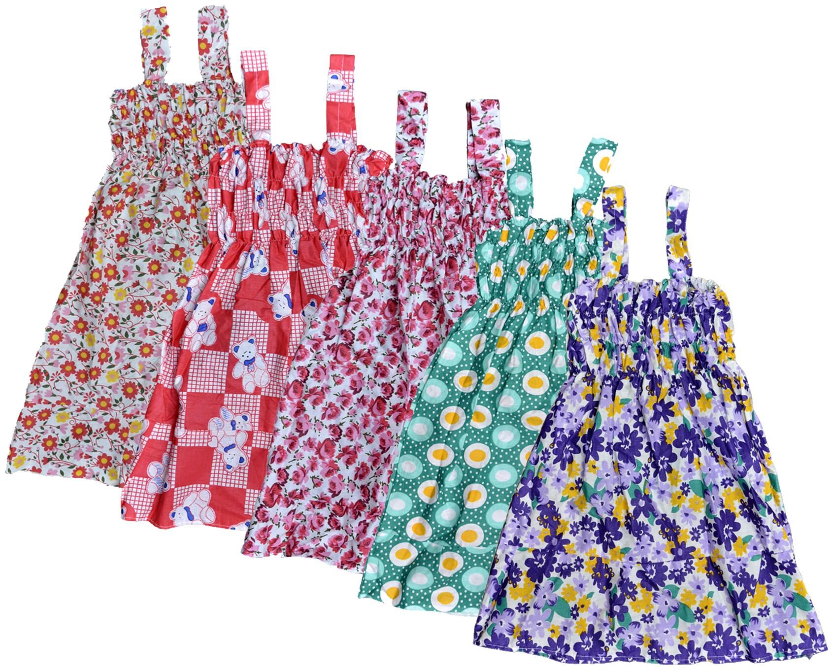 

KAVYA Baby Girls Cotton Printed Frock (Multi)