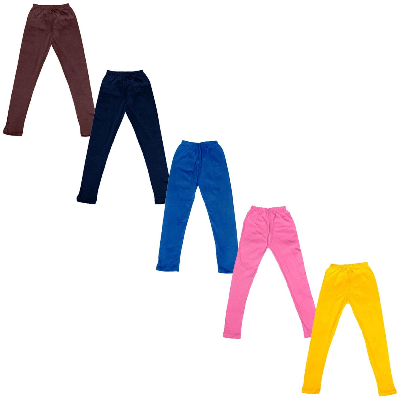 

Kavya Baby girl Cotton Solid Leggings - Multi
