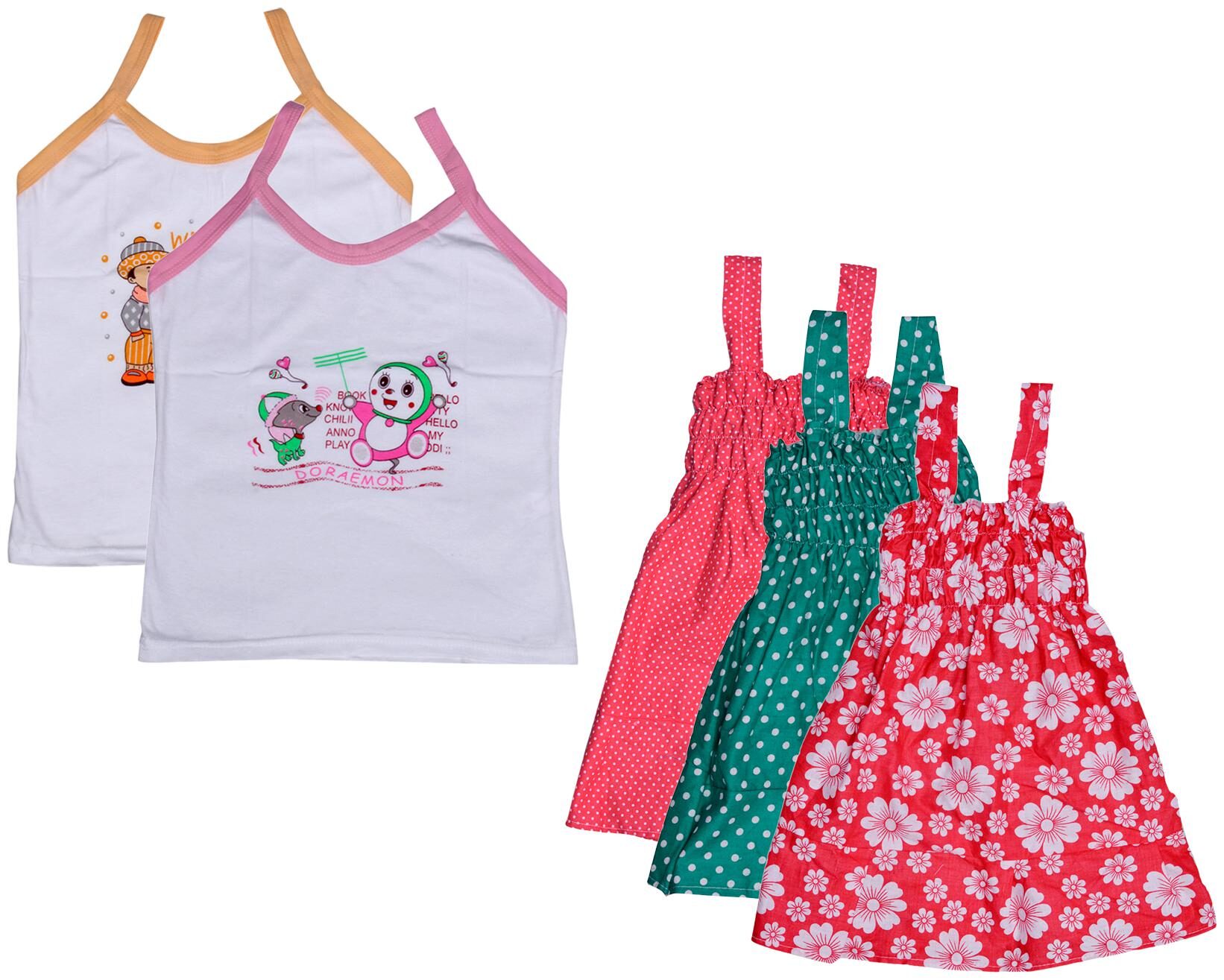 

Kavya Girl Cotton Printed Top - Multi