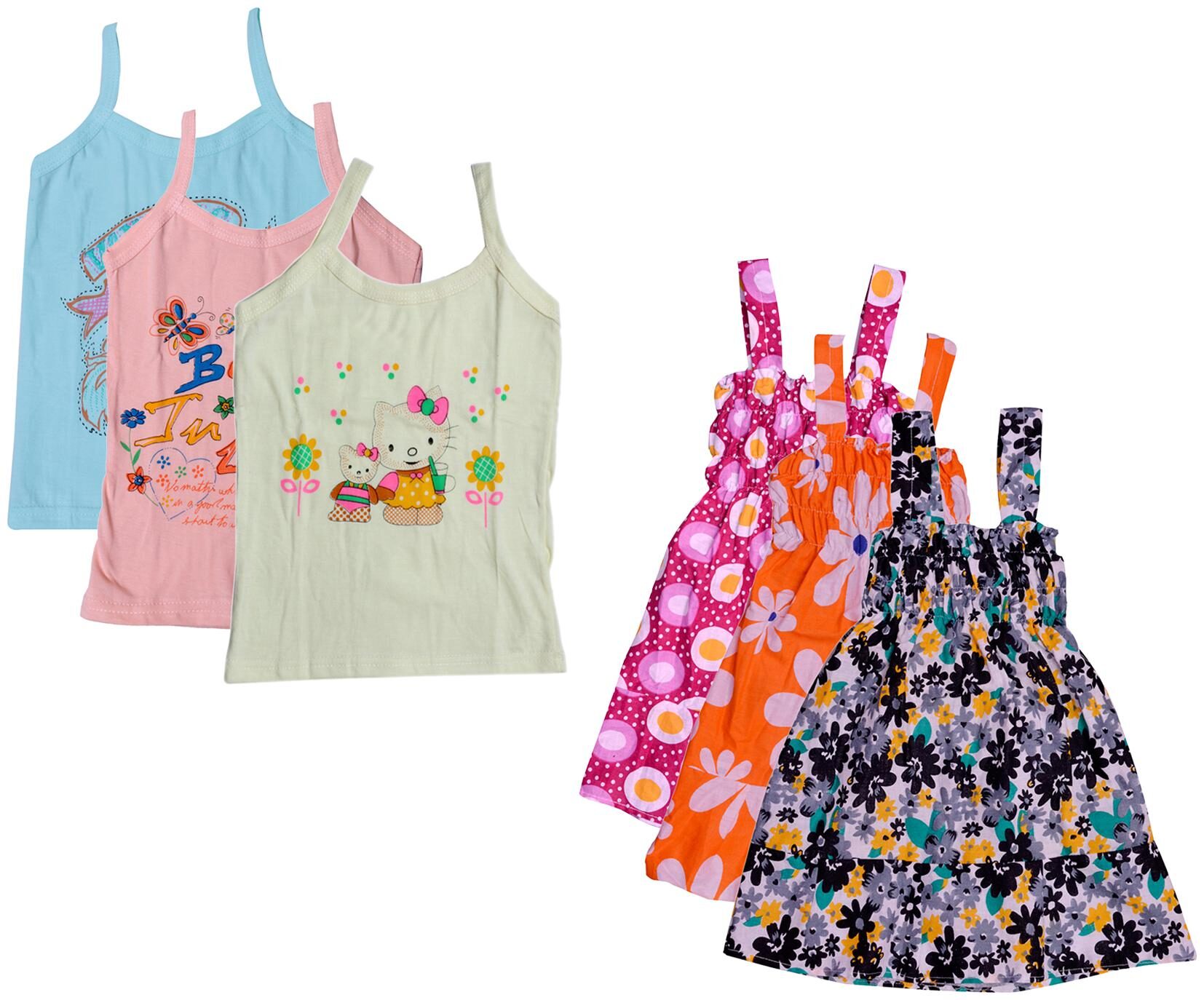 

Kavya Girl Cotton Printed Top - Multi