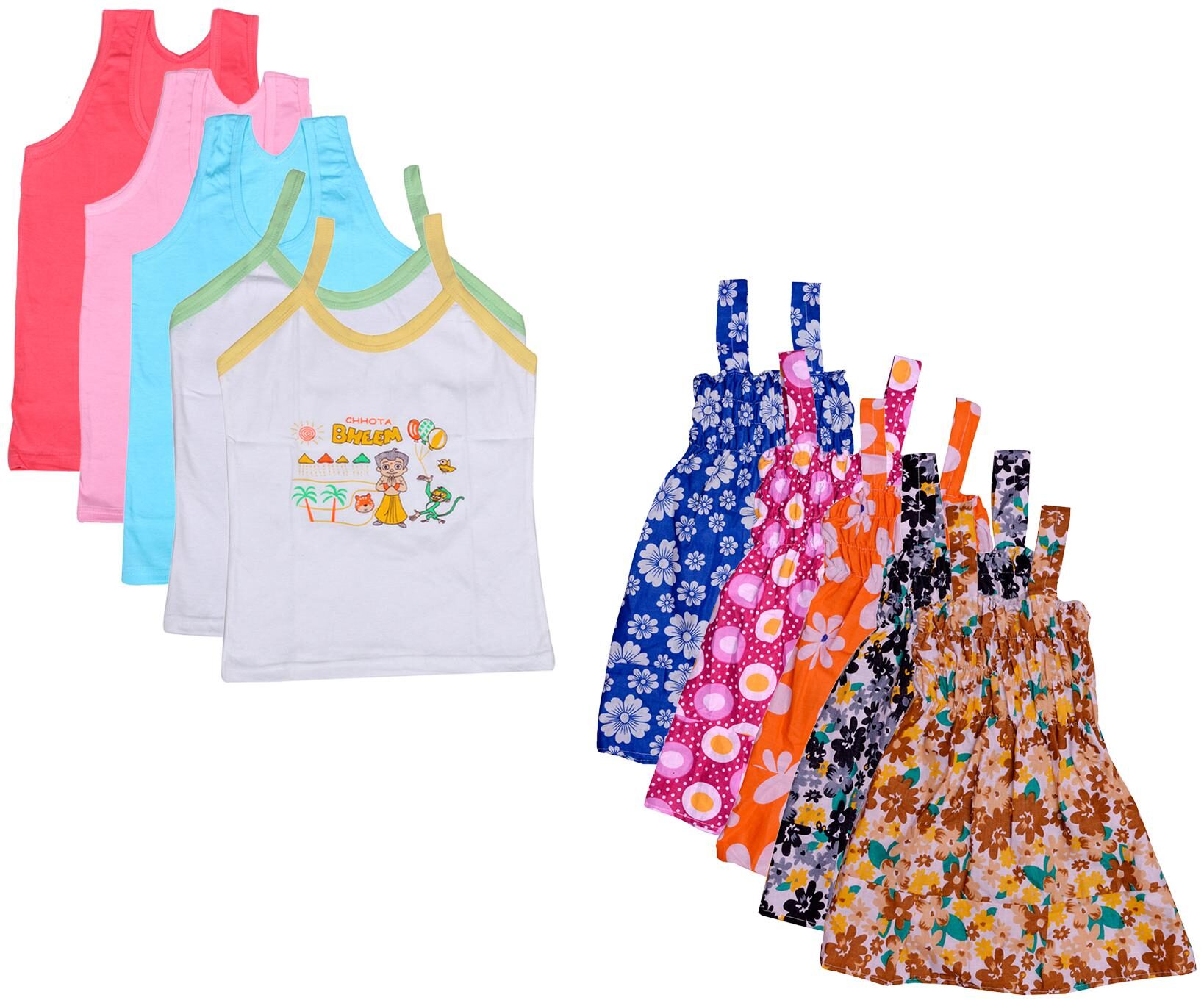 

Kavya Girl Cotton Printed Top - Multi