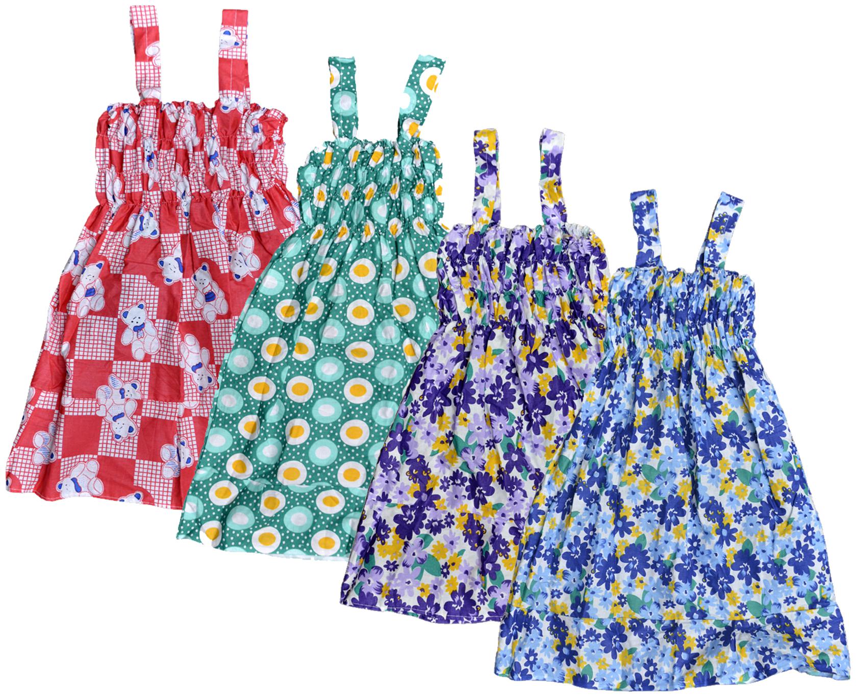 

KAVYA Baby Girls Cotton Printed Frock (Multi)