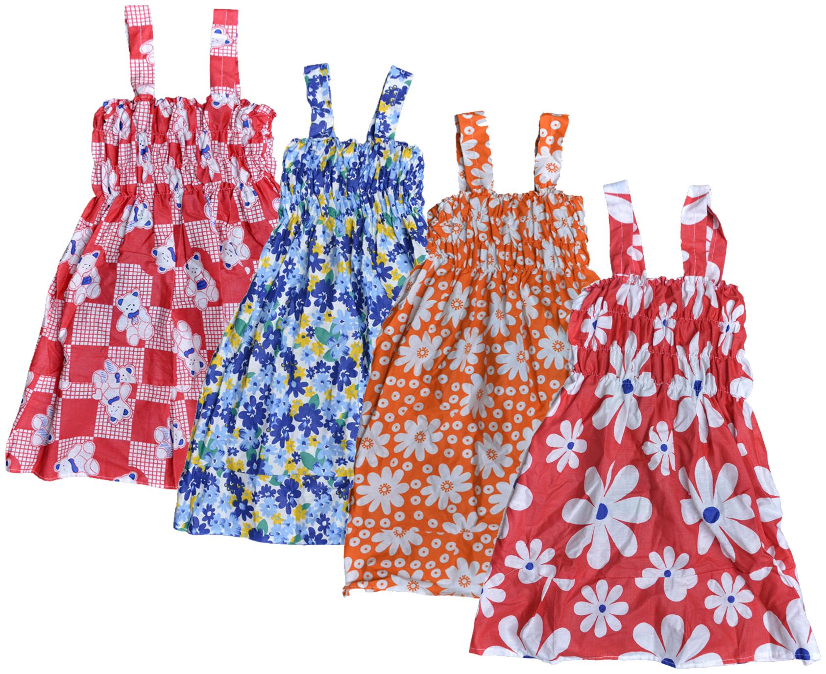 

KAVYA Baby Girls Cotton Printed Frock (Multi)
