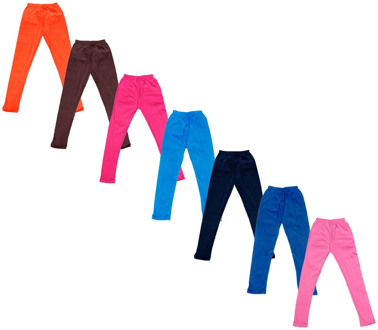 

Kavya Baby girl Cotton Solid Leggings - Multi