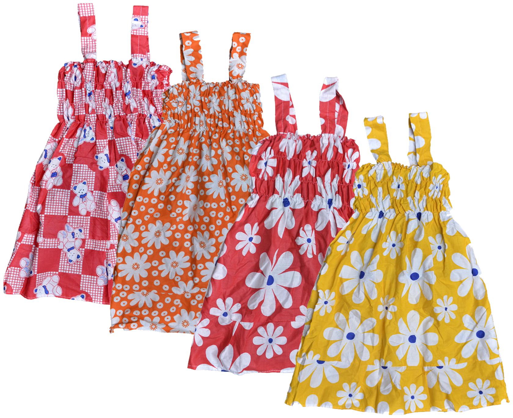 

KAVYA Baby Girls Cotton Printed Frock (Multi)