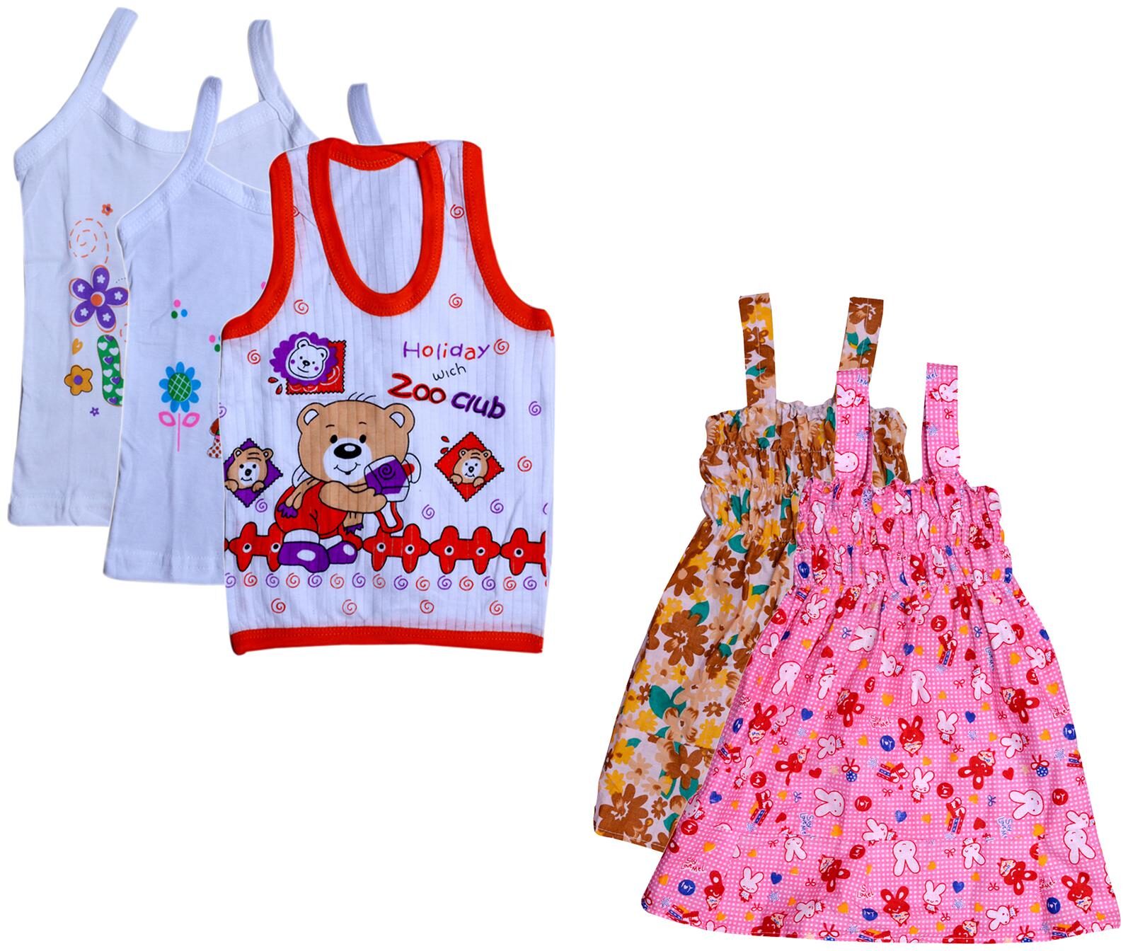 

Kavya Girl Cotton Printed Top - Multi