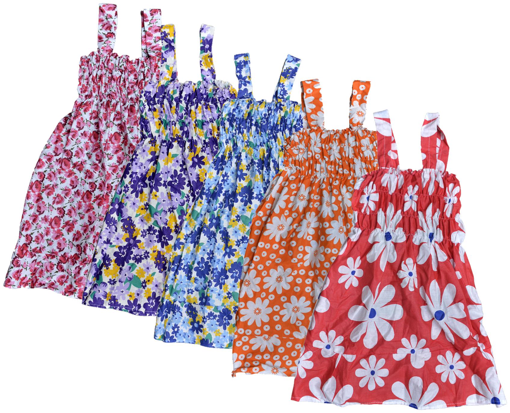 

KAVYA Baby Girls Cotton Printed Frock (Multi)