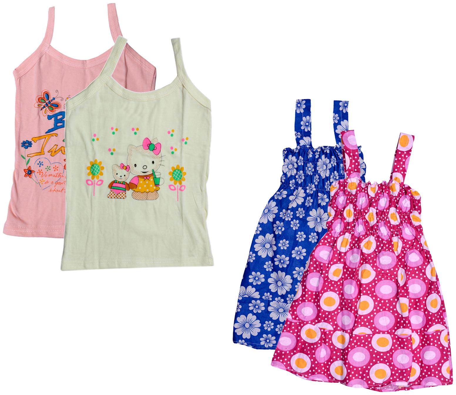 

Kavya Girl Cotton Printed Top - Multi