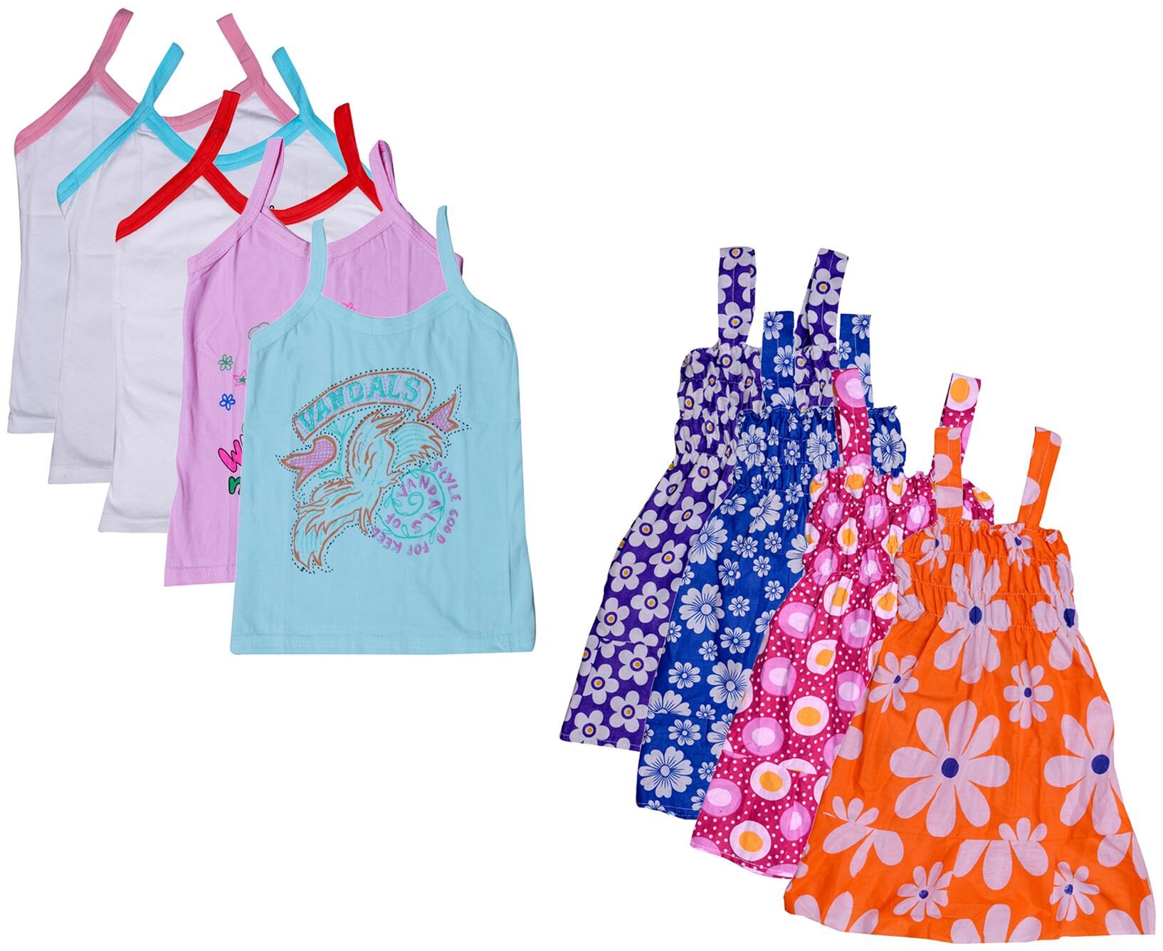 

Kavya Girl Cotton Printed Top - Multi