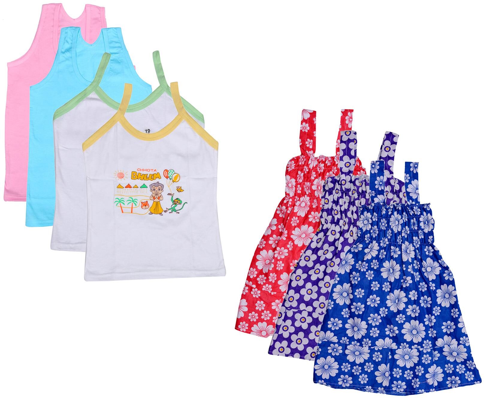 

Kavya Girl Cotton Printed Top - Multi