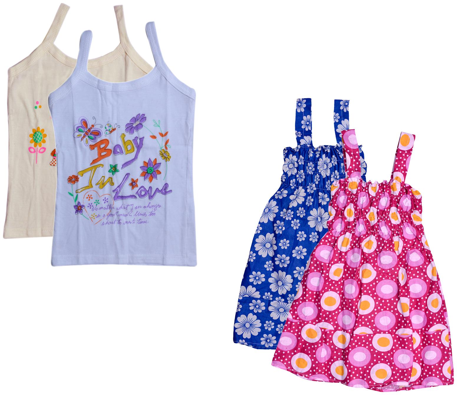 

Kavya Girl Cotton Printed Top - Multi