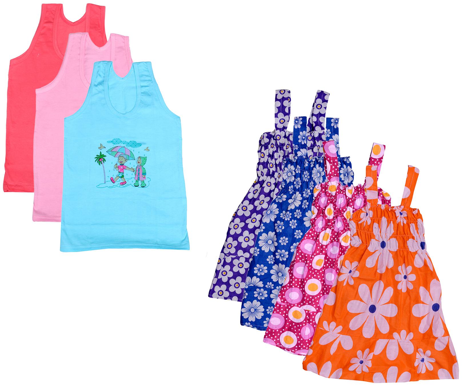 

Kavya Girl Cotton Printed Top - Multi