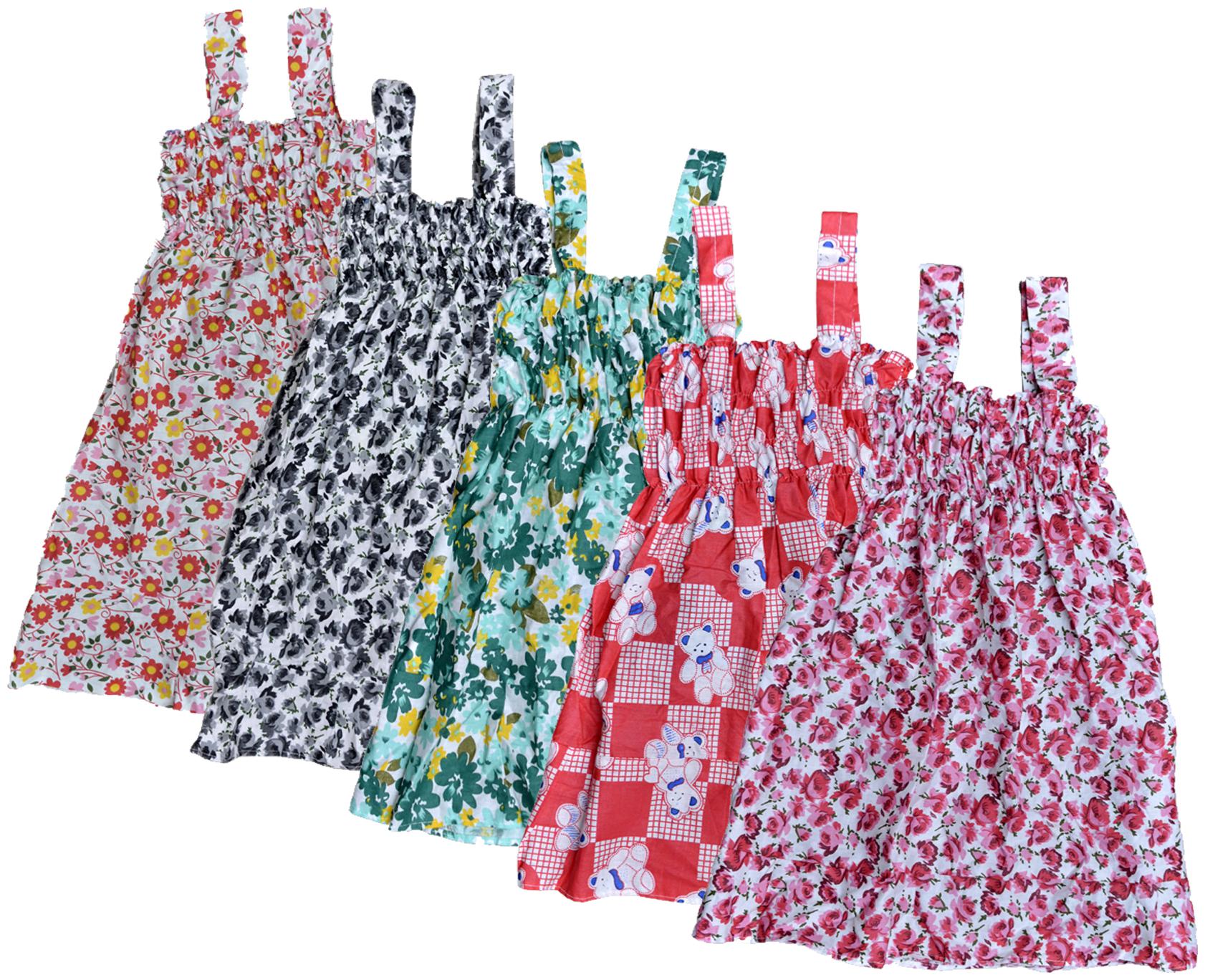 

KAVYA Baby Girls Cotton Printed Frock (Multi)