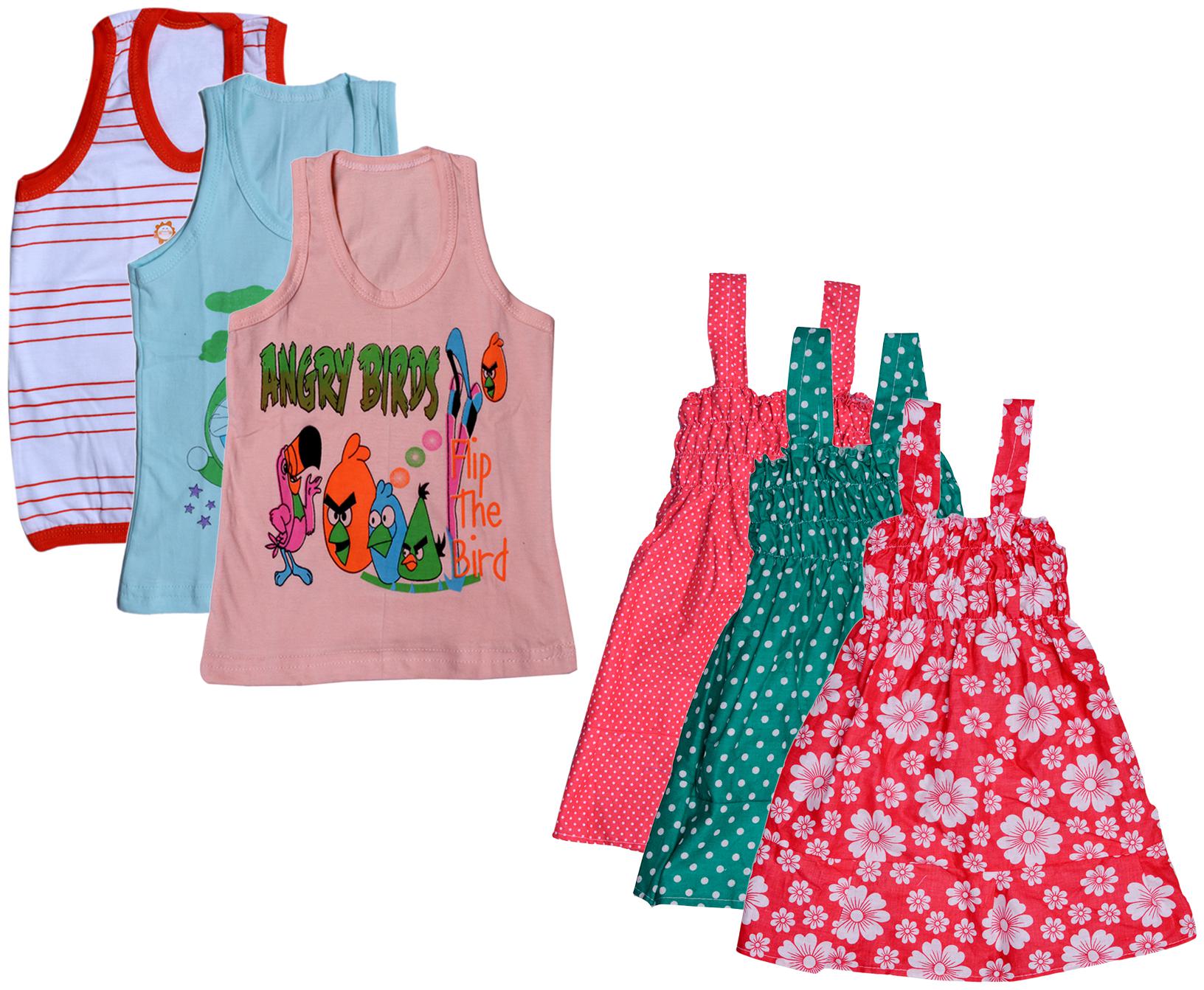 

Kavya Girl Cotton Printed Top - Multi