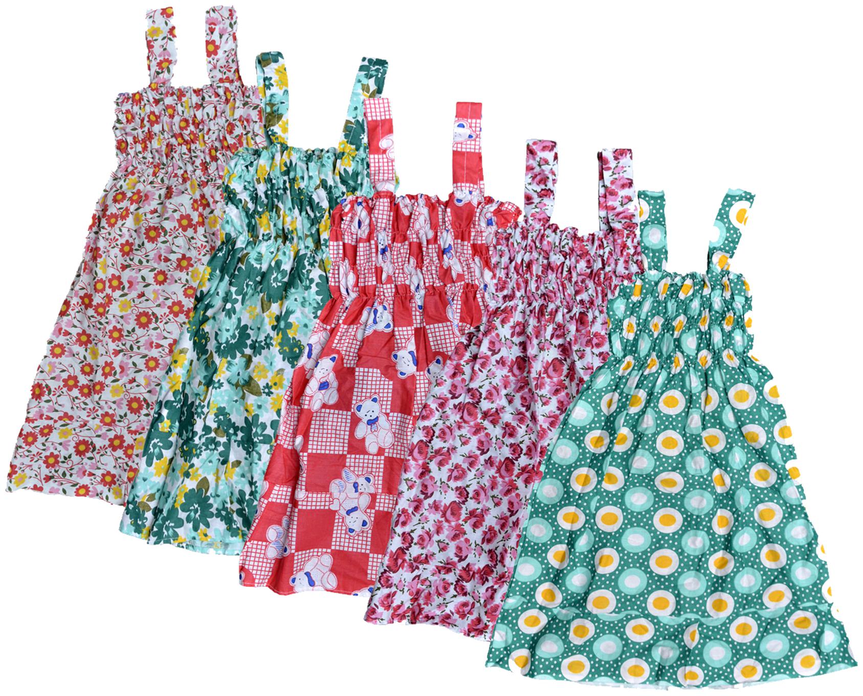 

KAVYA Baby Girls Cotton Printed Frock (Multi)