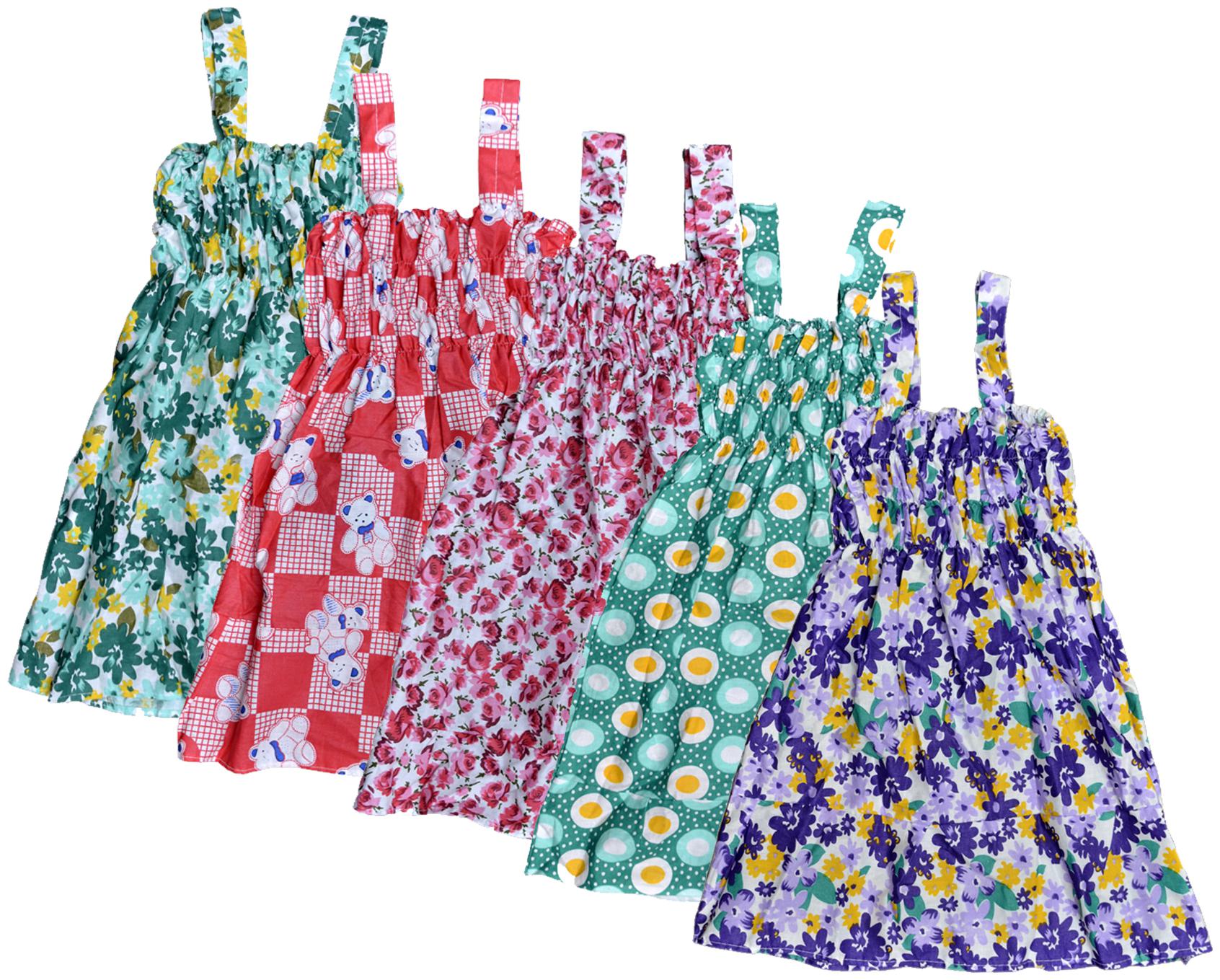 

KAVYA Baby Girls Cotton Printed Frock (Multi)
