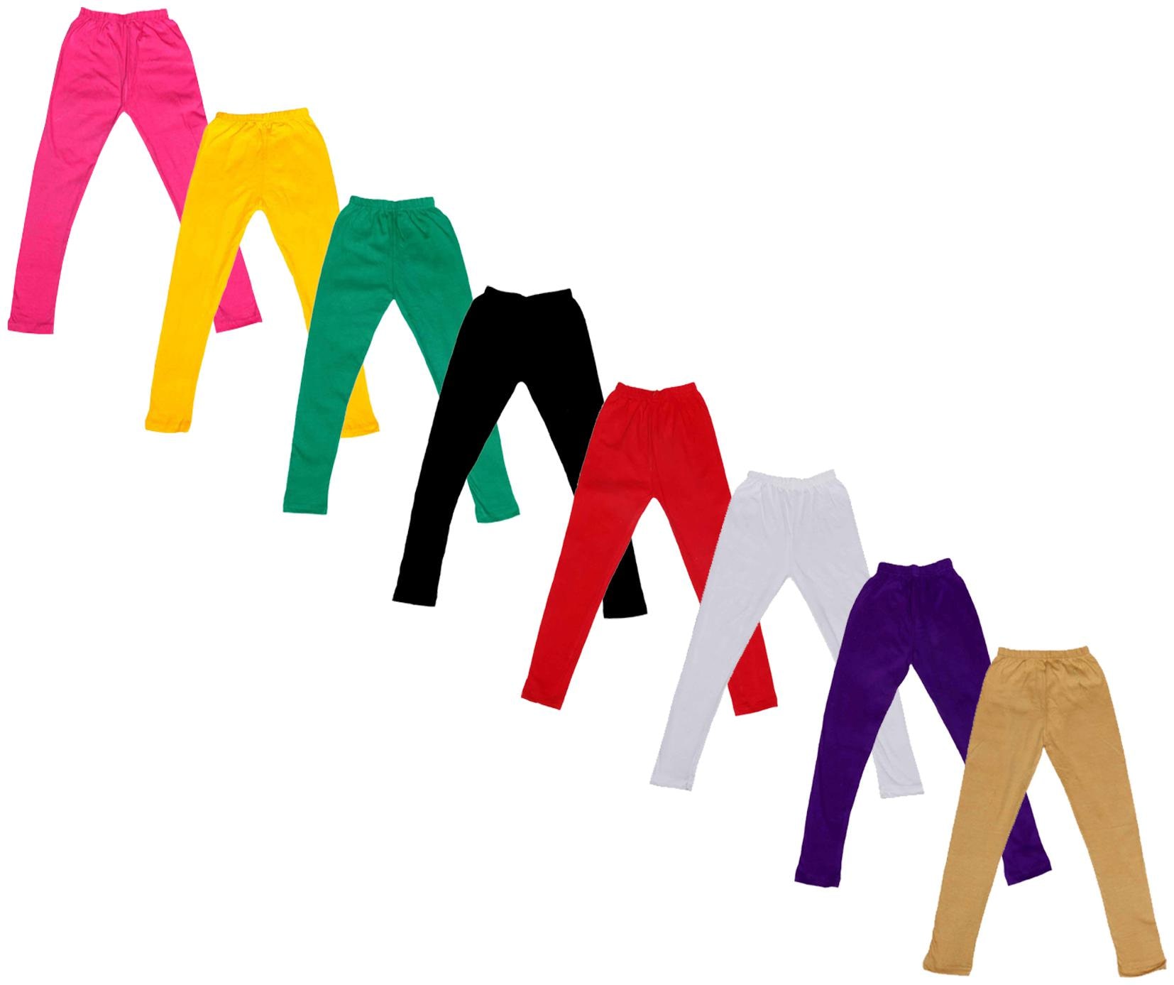 

Kavya Baby girl Cotton Solid Leggings - Multi