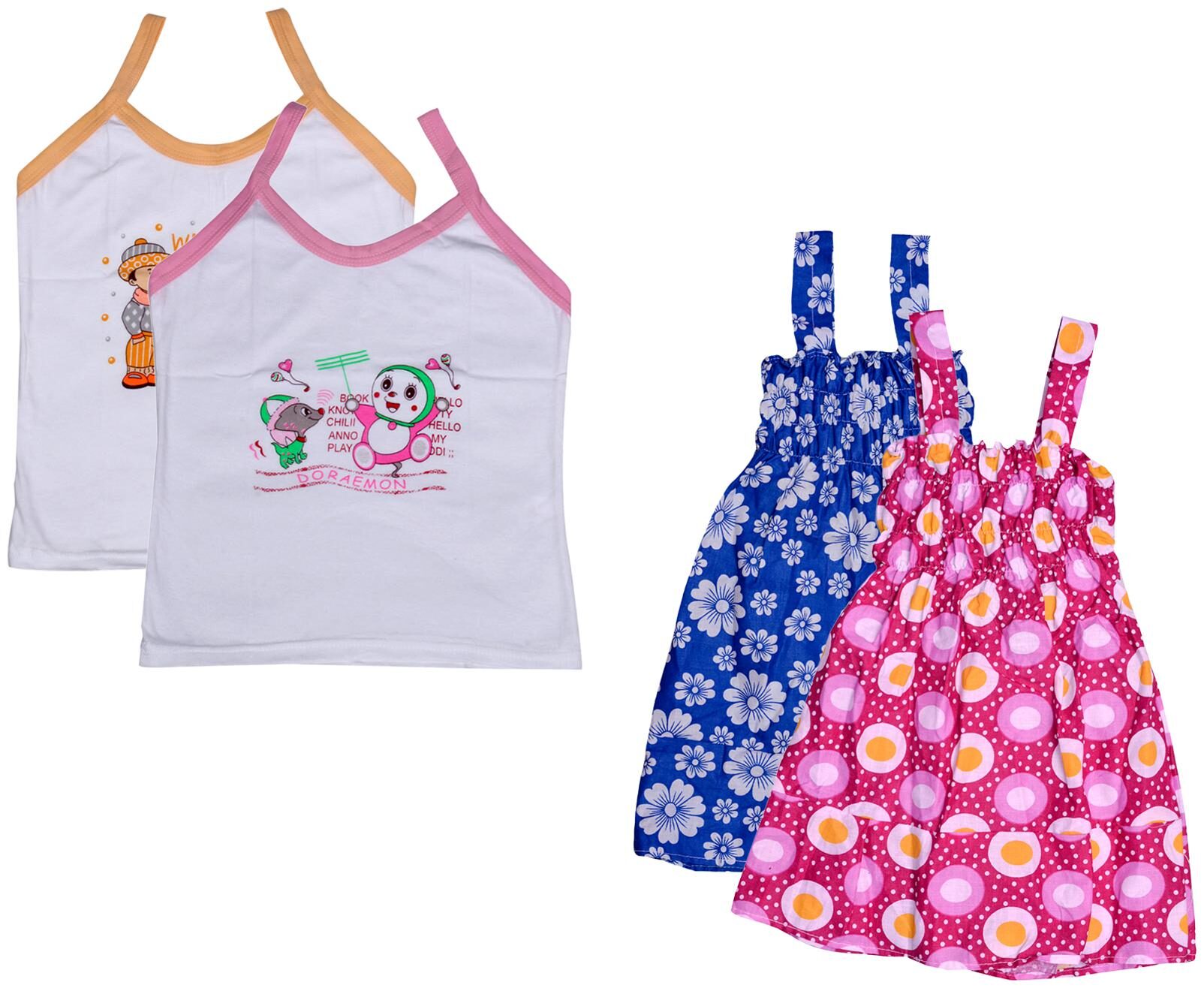 

Kavya Girl Cotton Printed Top - Multi