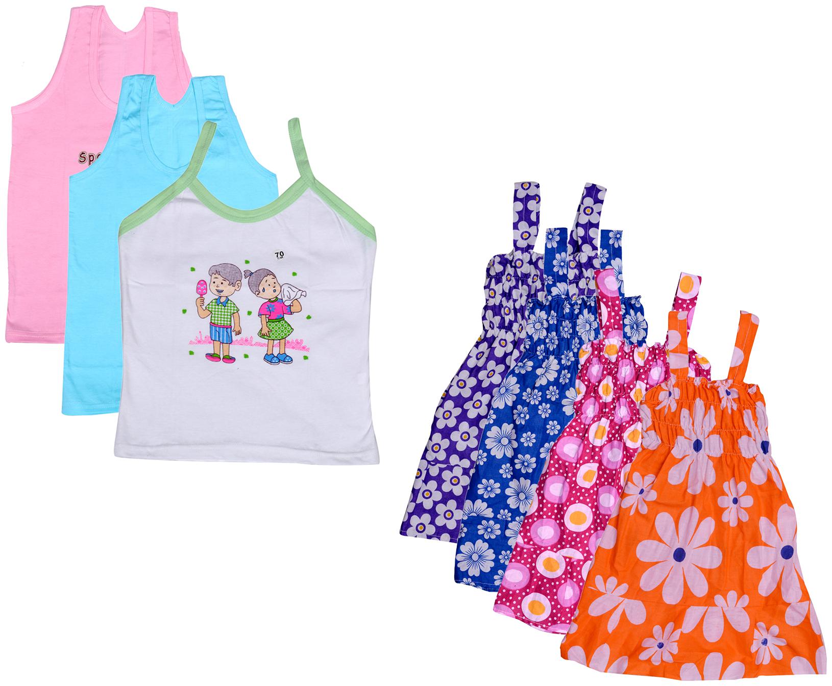 

Kavya Girl Cotton Printed Top - Multi