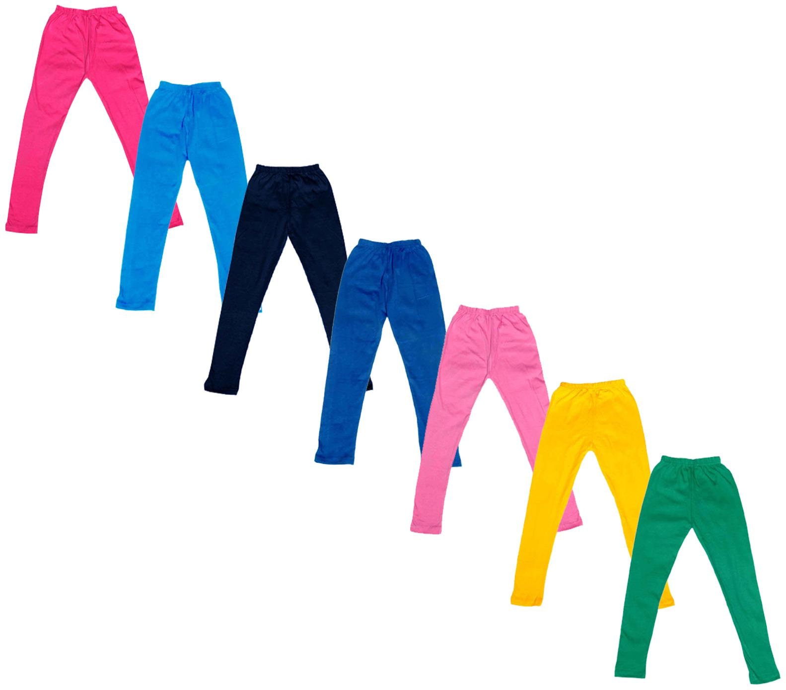 

Kavya Baby girl Cotton Solid Leggings - Multi