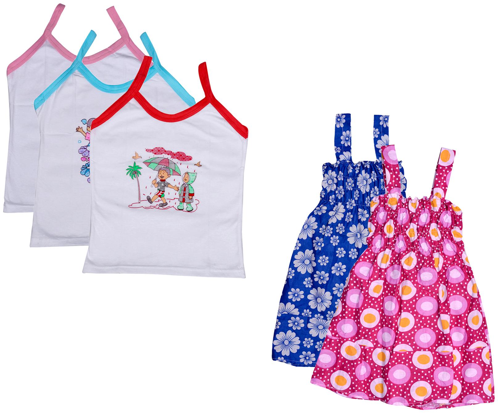 

Kavya Girl Cotton Printed Top - Multi