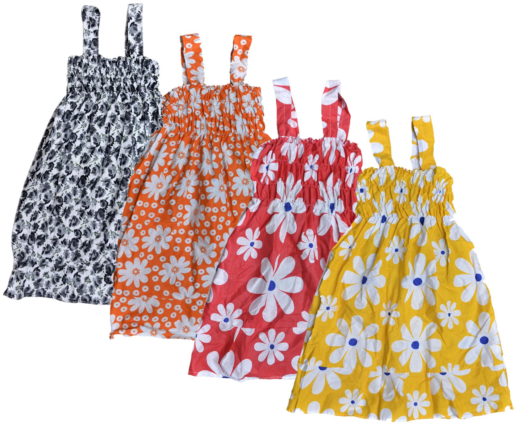

KAVYA Baby Girls Cotton Printed Frock (Multi)