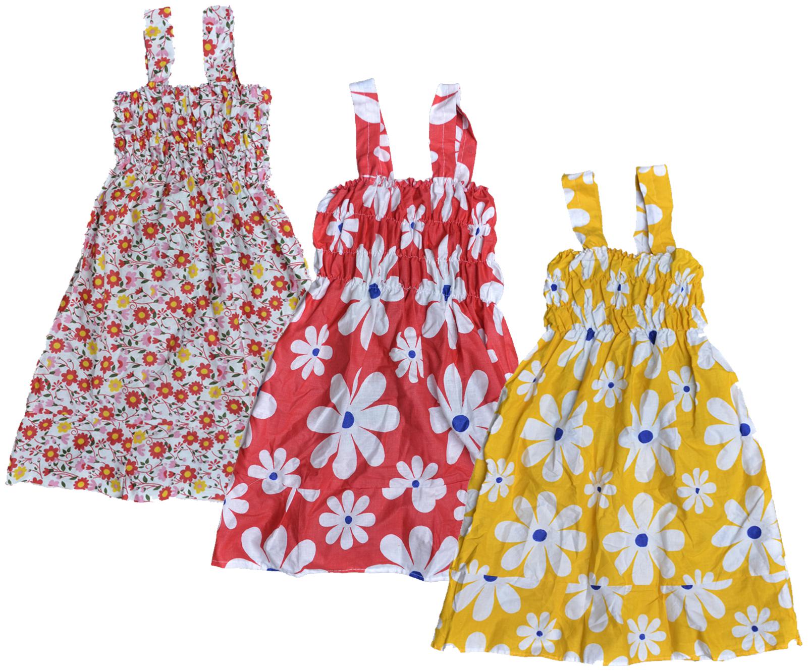 

Kavya Multi Cotton Sleeveless Knee Length Princess Frock ( Pack of 3 )