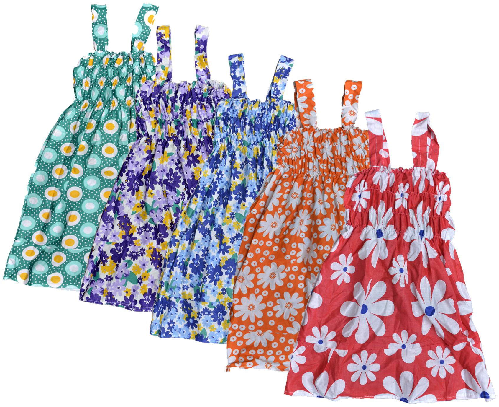 

KAVYA Baby Girls Cotton Printed Frock (Multi)