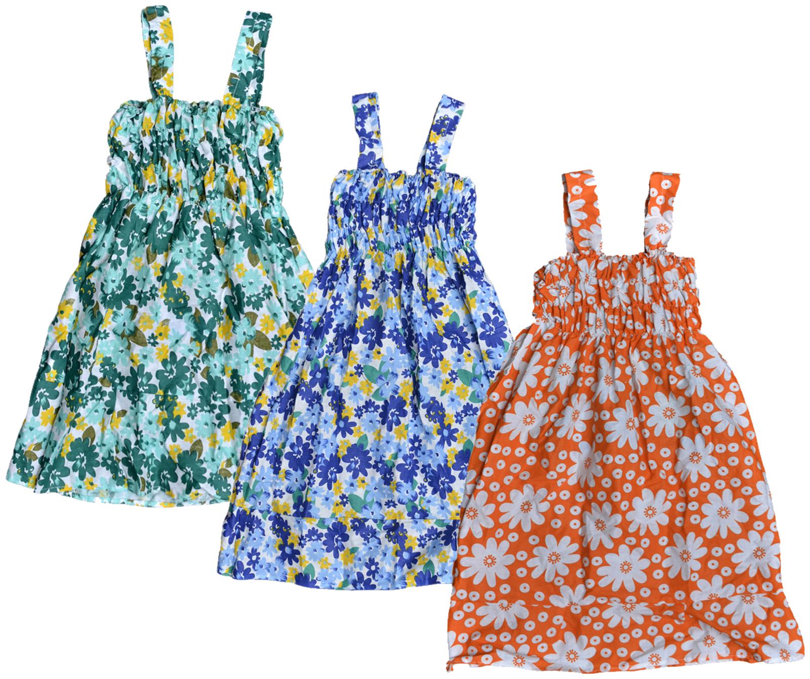 

Kavya Multi Cotton Sleeveless Knee Length Princess Frock ( Pack of 3 )