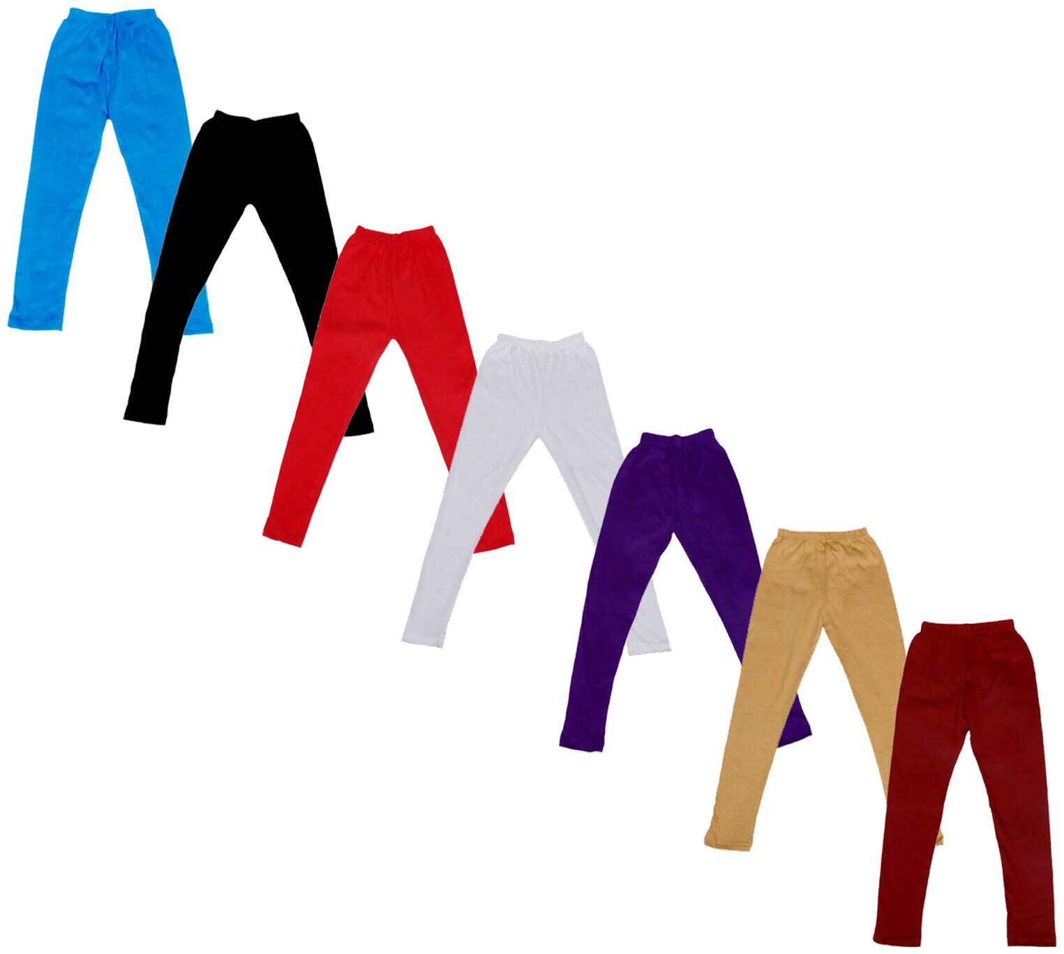 

Kavya Baby girl Cotton Solid Leggings - Multi