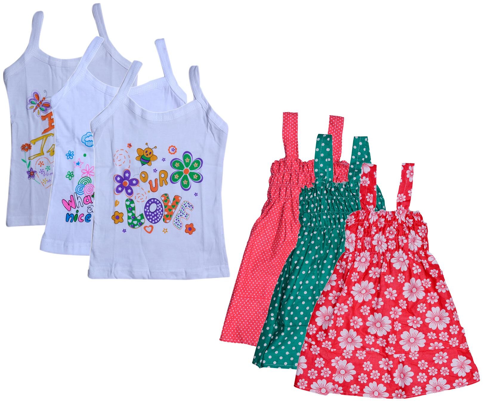 

Kavya Girl Cotton Printed Top - Multi