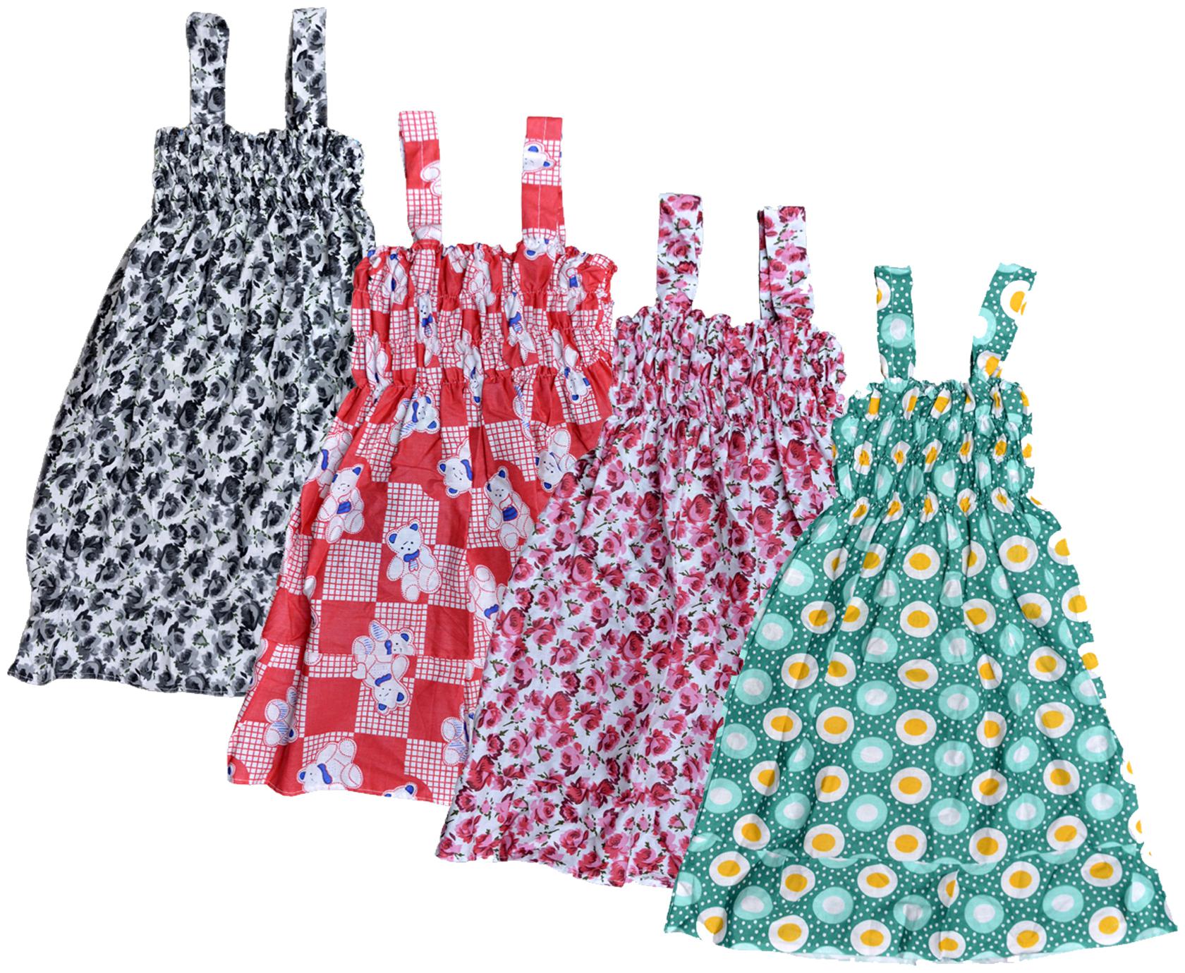 

KAVYA Baby Girls Cotton Printed Frock (Multi)