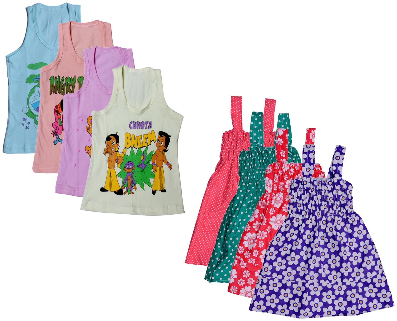 

Kavya Girl Cotton Printed Top - Multi