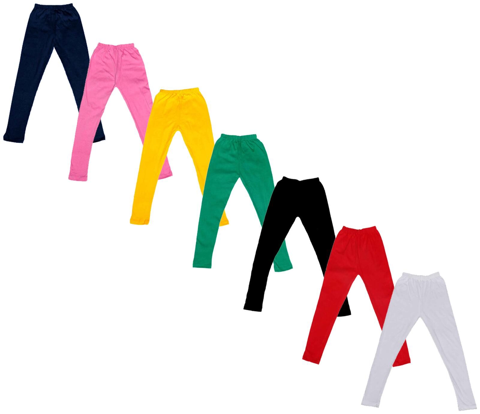 

Kavya Baby girl Cotton Solid Leggings - Multi