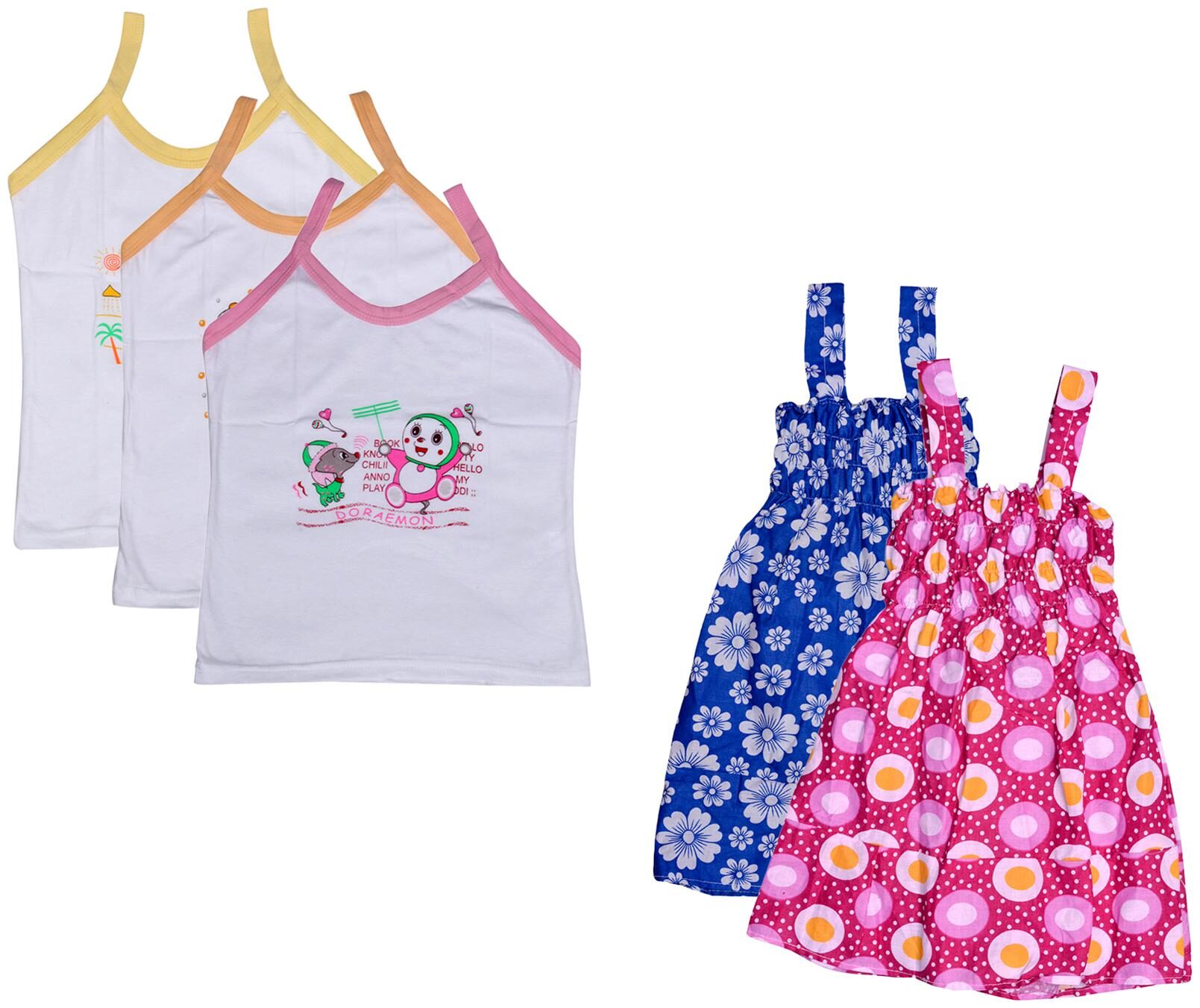 

Kavya Girl Cotton Printed Top - Multi