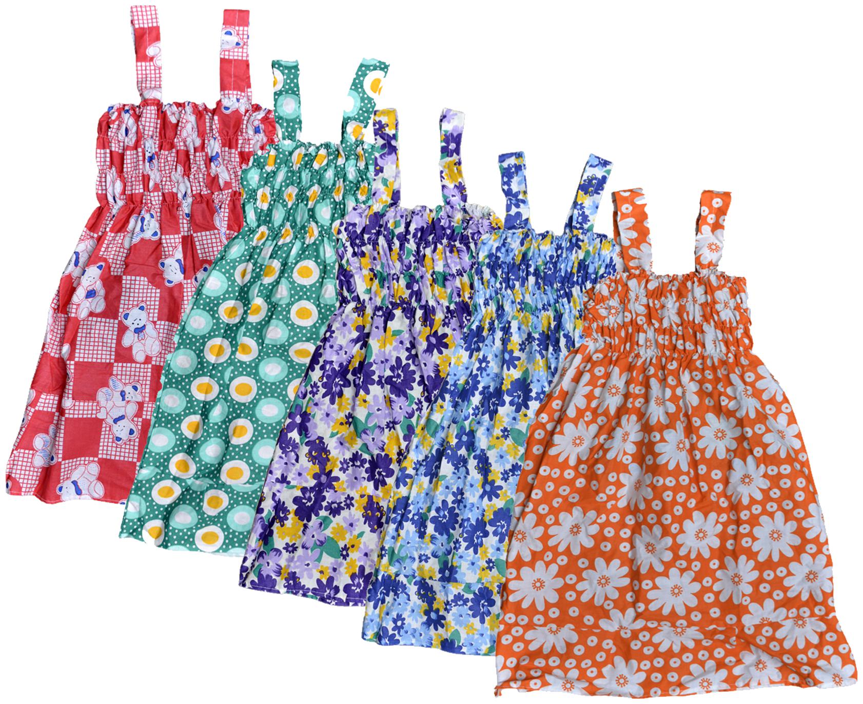 

KAVYA Baby Girls Cotton Printed Frock (Multi)