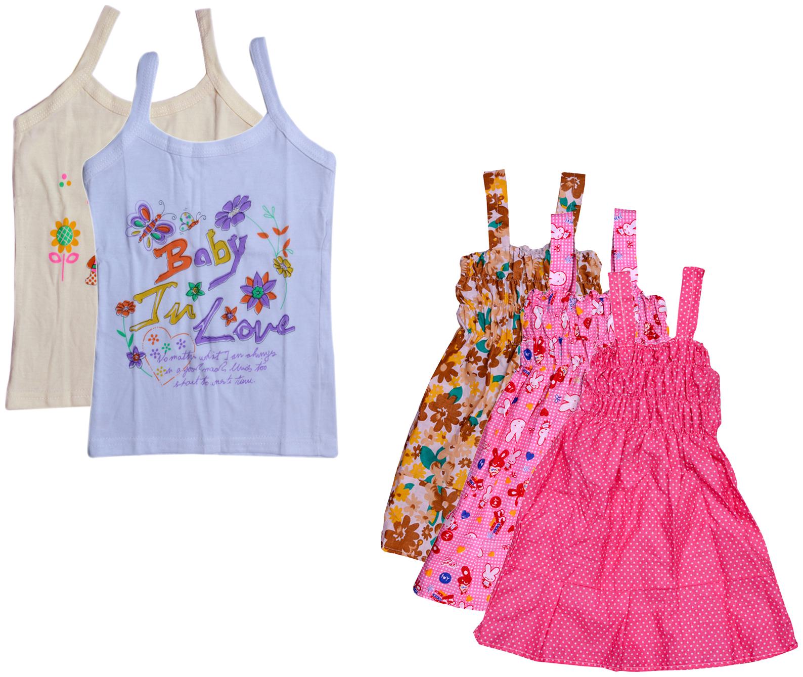 

Kavya Girl Cotton Printed Top - Multi