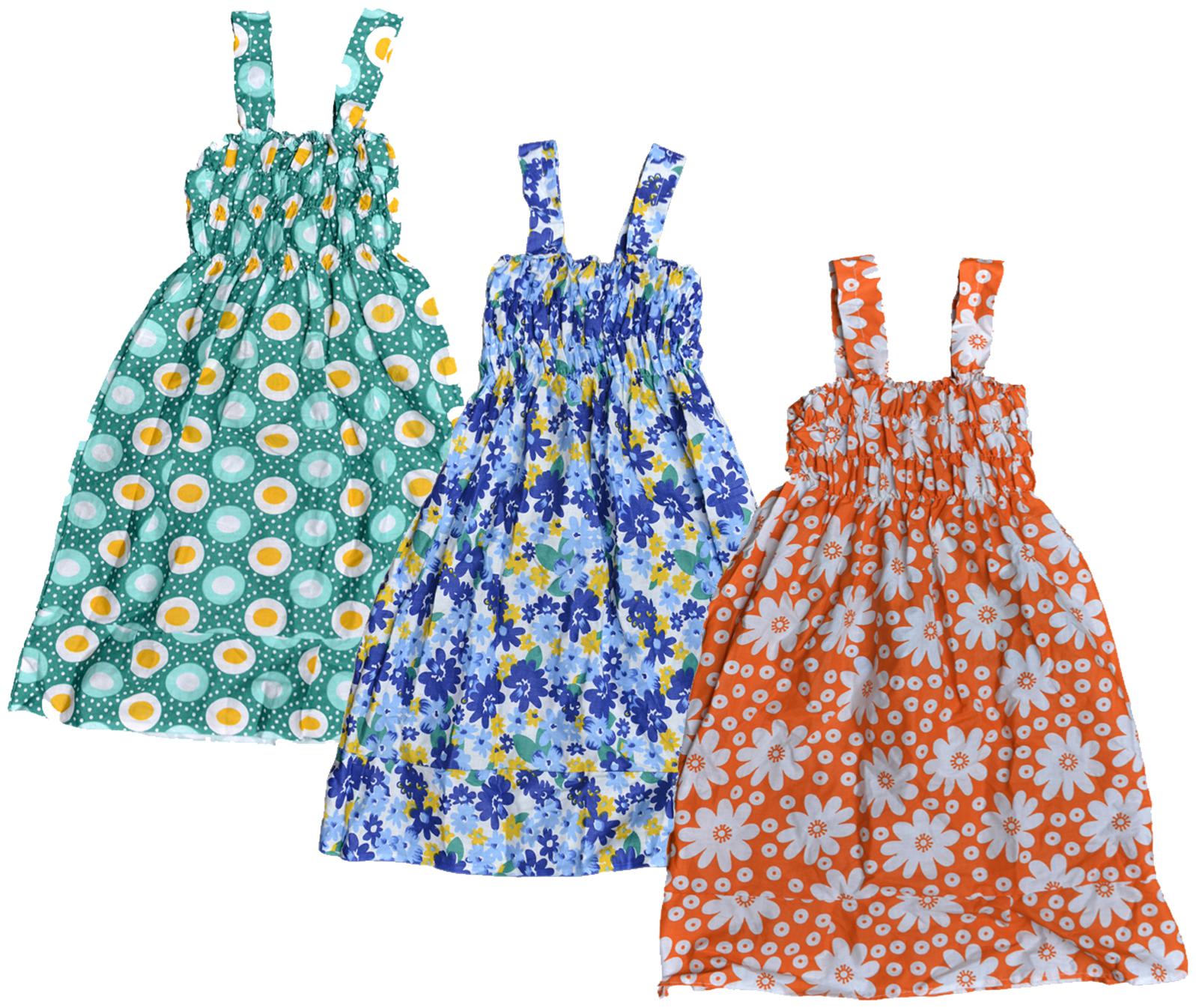 

Kavya Multi Cotton Sleeveless Knee Length Princess Frock ( Pack of 3 )