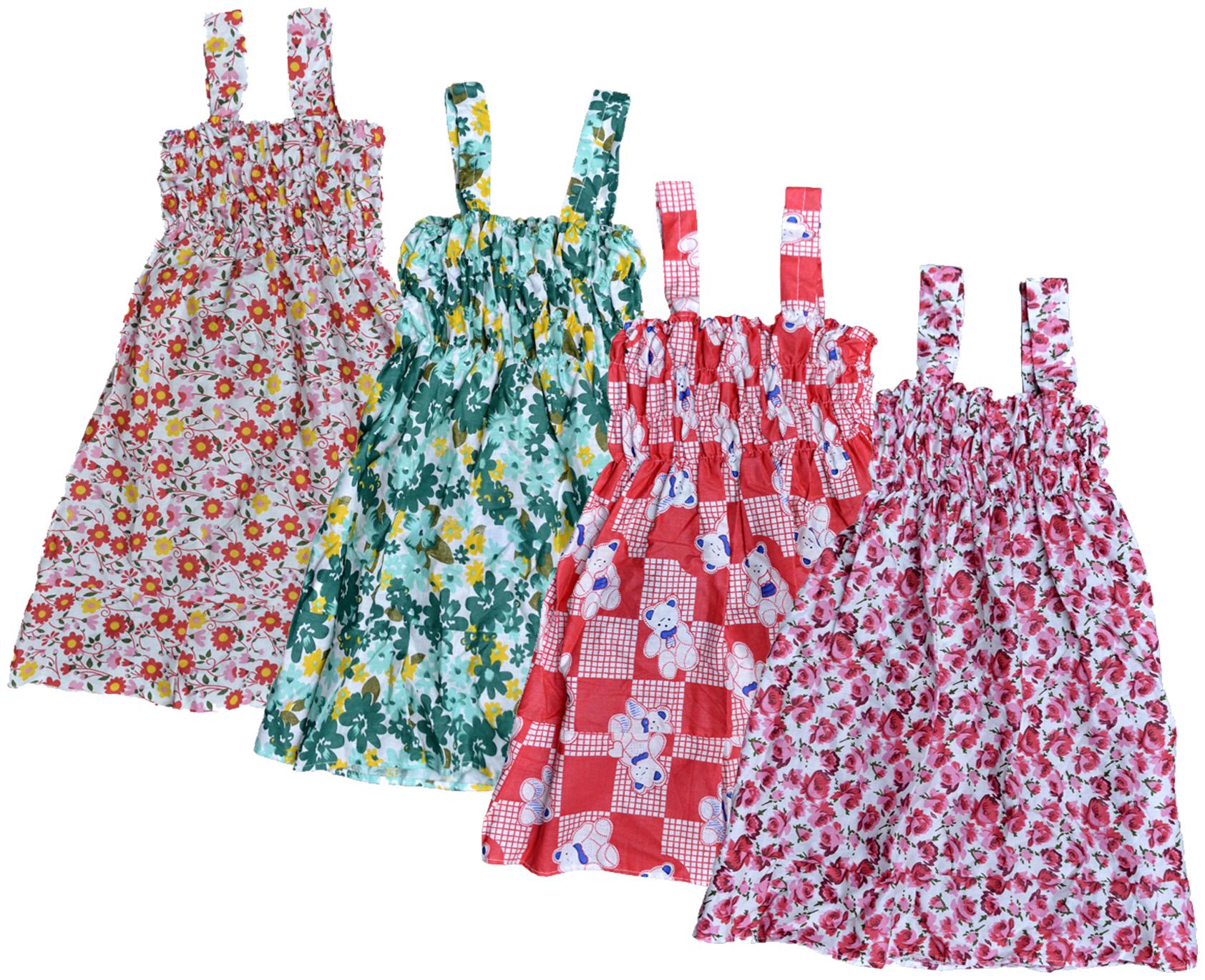 

KAVYA Baby Girls Cotton Printed Frock (Multi)