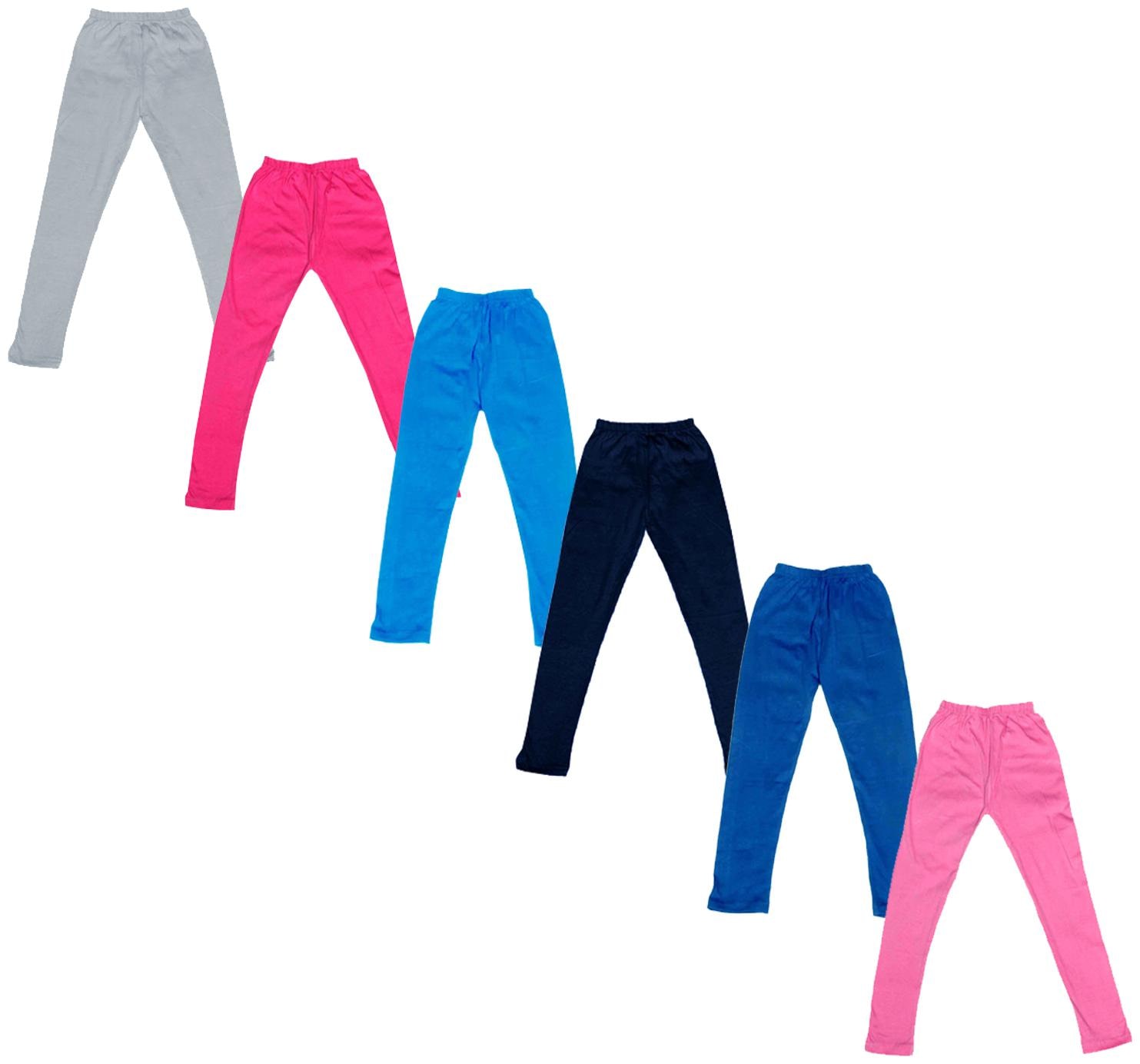 

Kavya Baby girl Cotton Solid Leggings - Multi