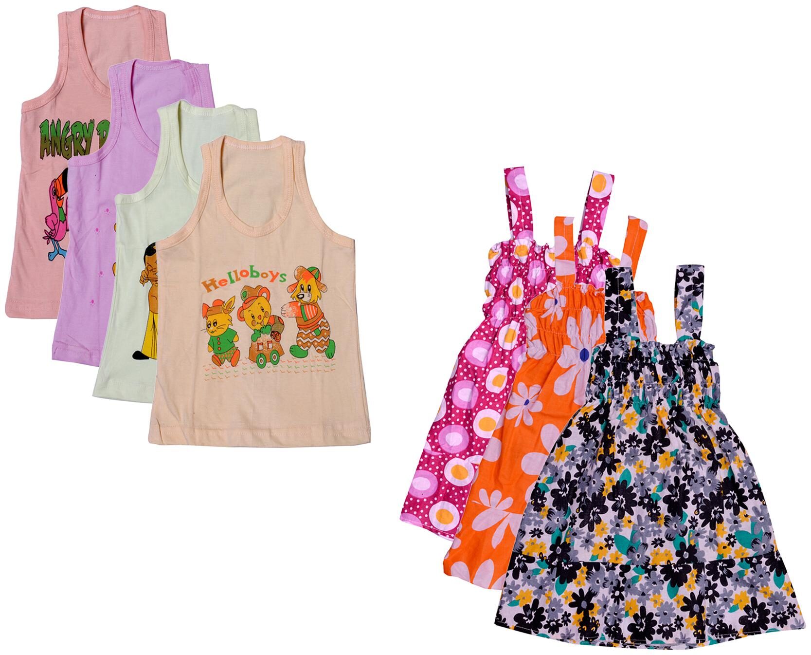

Kavya Girl Cotton Printed Top - Multi