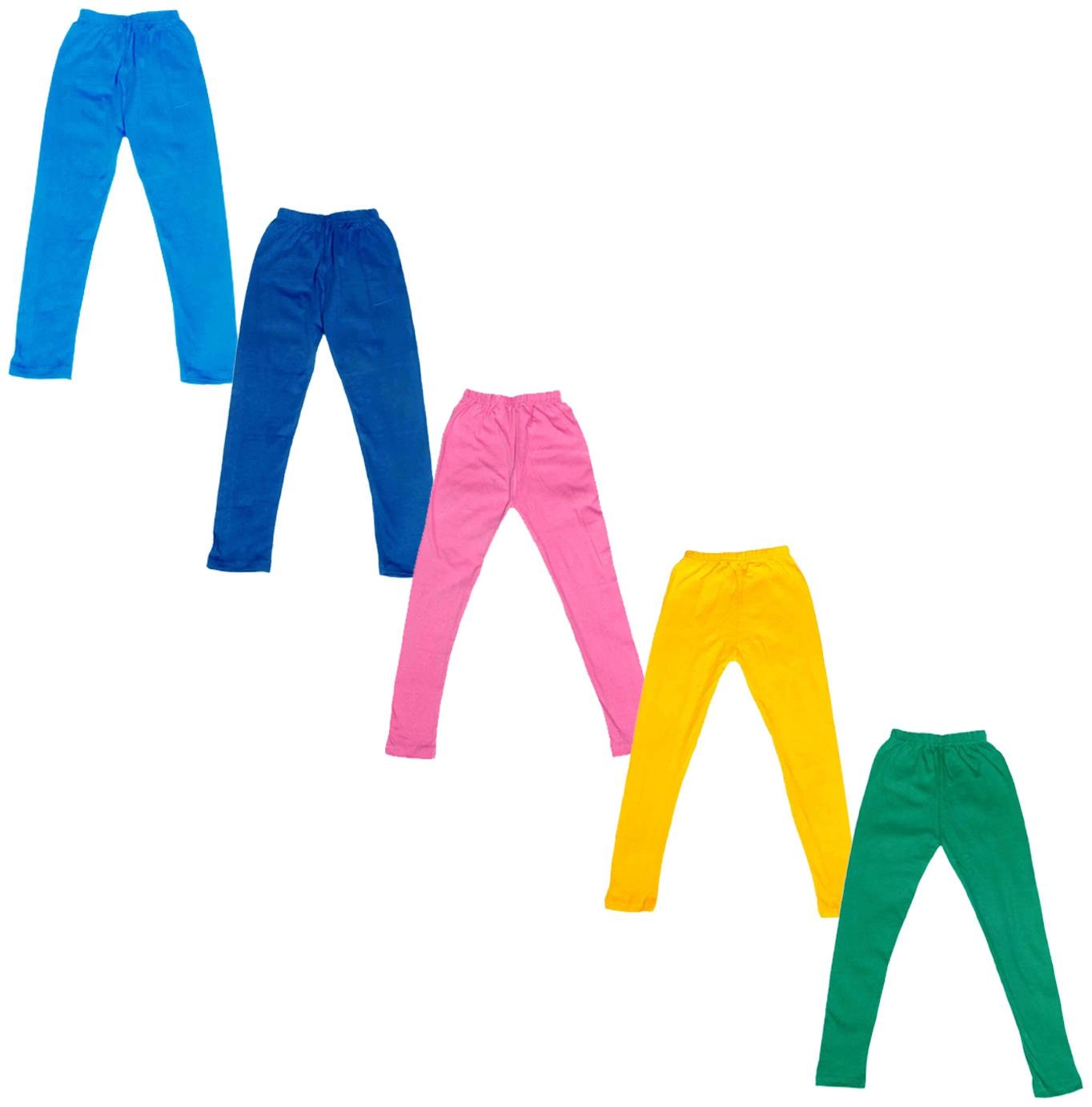 

Kavya Baby girl Cotton Solid Leggings - Multi