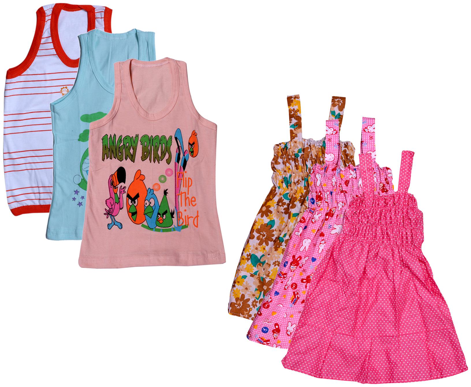 

Kavya Girl Cotton Printed Top - Multi