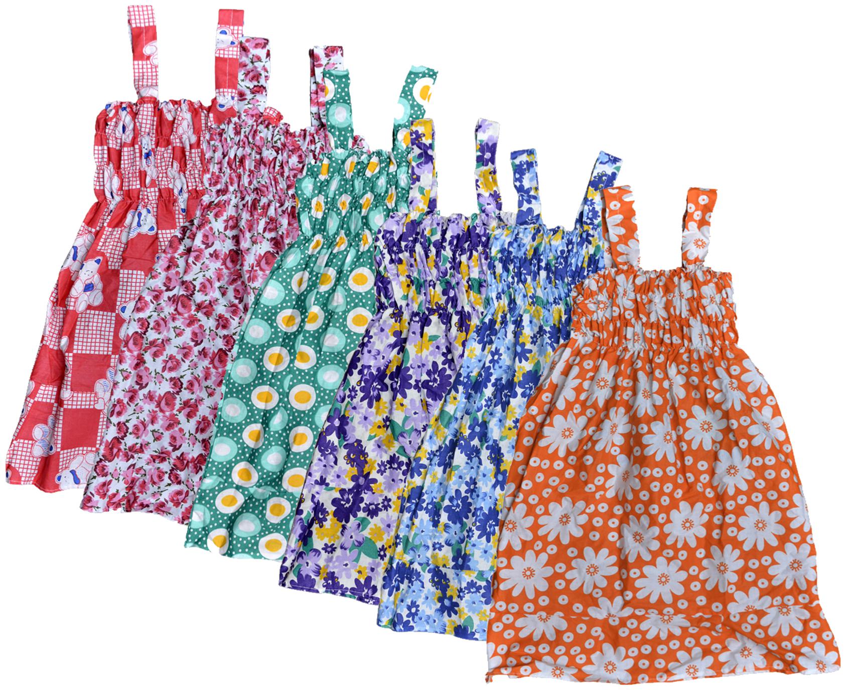 

KAVYA Baby Girls Cotton Printed Frock (Multi)