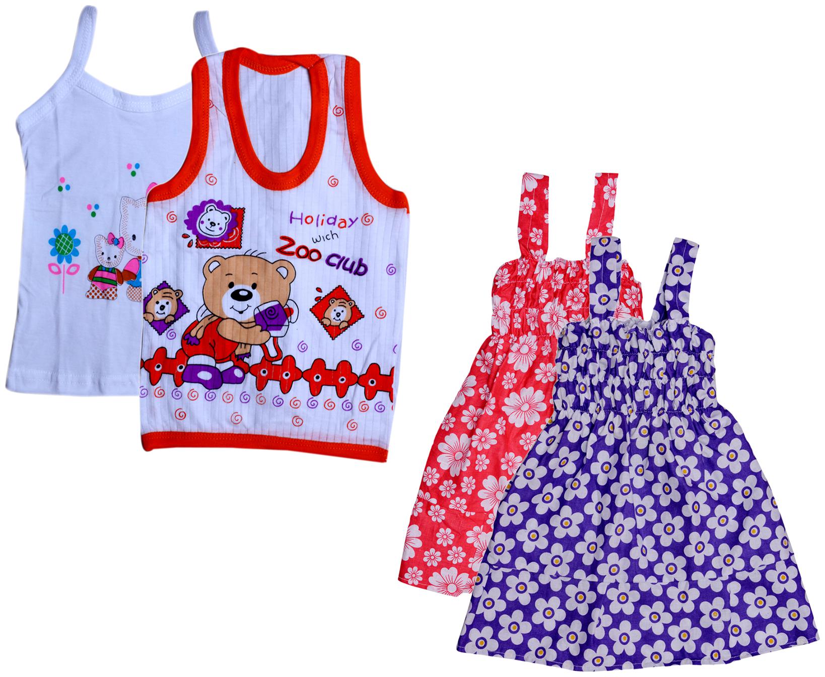 

Kavya Girl Cotton Printed Top - Multi