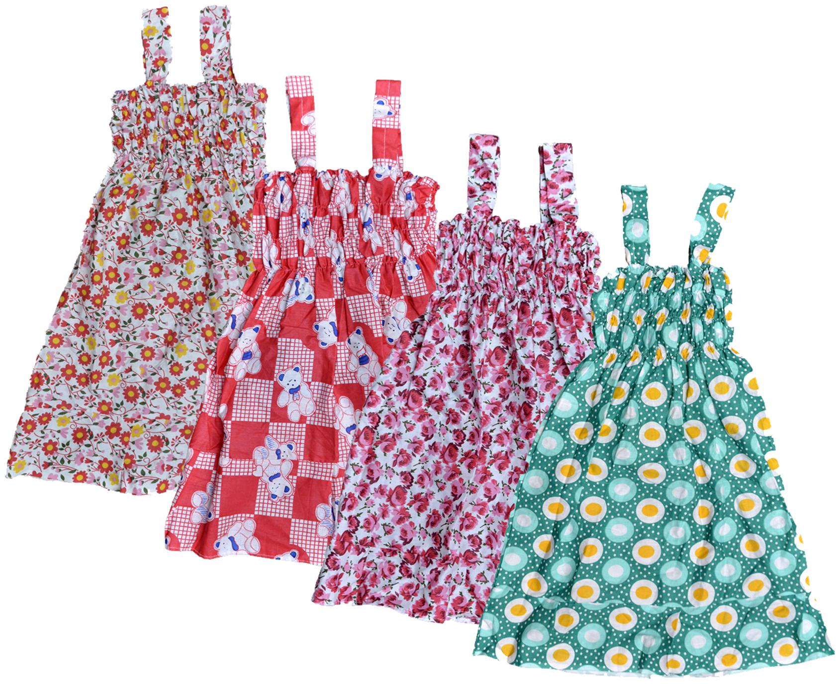 

KAVYA Baby Girls Cotton Printed Frock (Multi)